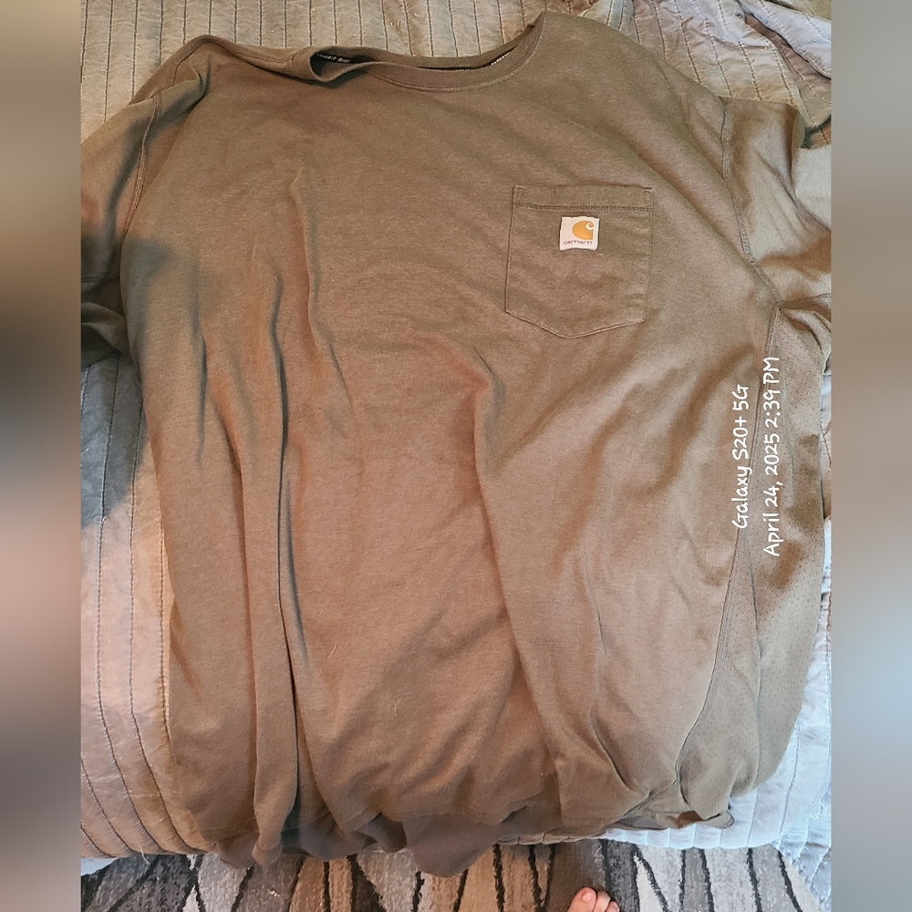 Carhartt Olive Green Pocket T-Shirt